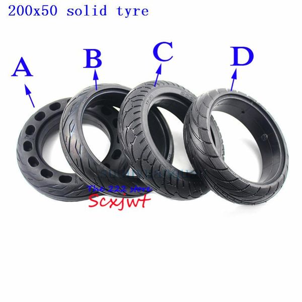 

200x50 explosion-proof electric bike folding electric scooter tyre 8 inch hoverboard motorcycle non-inflatable solid wheel tire