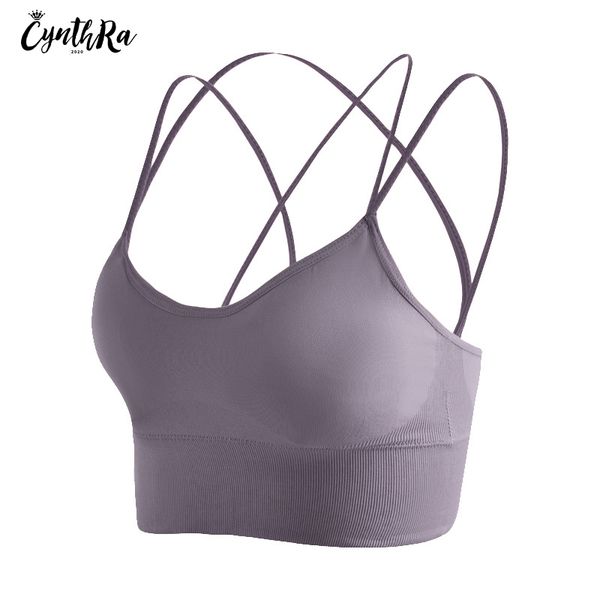 

cynthra sport bra female push up yoga vest shockproof lingerie large size wireless bra fitness vest running bralette for women, Red;black