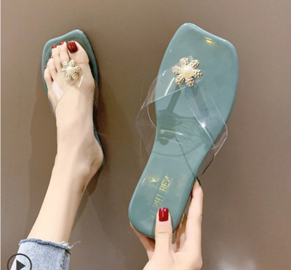 

slippers ladies sandals flat bottom casual slippers summer outdoor beach women sandals flip flops women's shoes jelly shoes new, Black