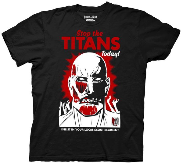 

2019 new mens attack on titan colossal titan sthe titans t-shirt tee shirts