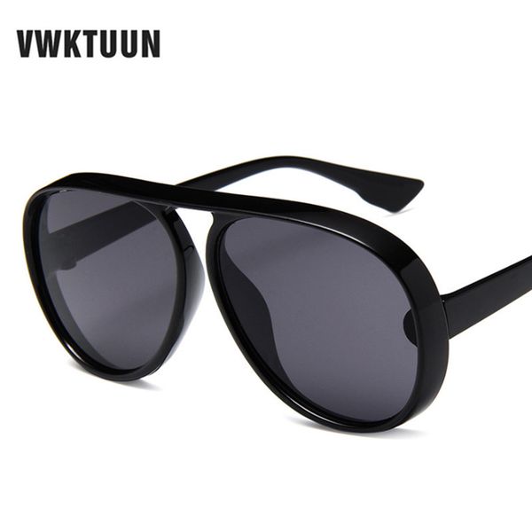 

vwktuun pilot sun glasses women men 2020 points oversized sunglasses woman uv400 driving driver goggles big mirror sunglasses, White;black