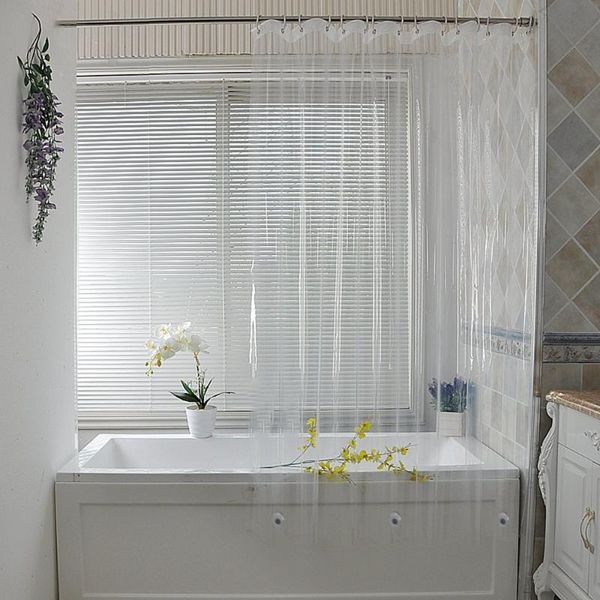 

shower curtains ufriday clear curtain waterproof plastic liner transparent for bathroom mildew peva bath