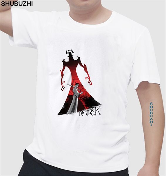 

new novelty white style samurai jack t-shirt men's short sleeve t shirt euro size