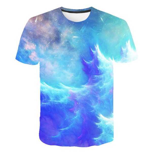 

magic stars galaxy male 3d print shirts aesthetic harajuku horror men clothing