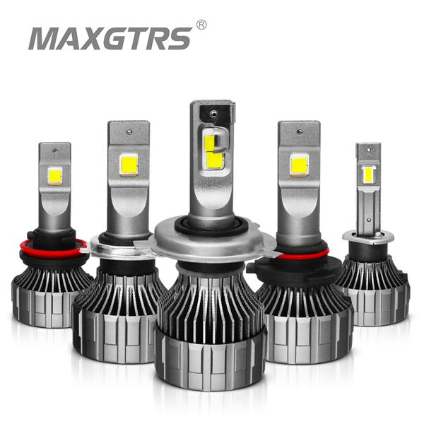 

maxgtrs car headlight h7 h4 led h8/h11 3/9005 4/9006 h1 90w 12000lm auto bulb headlamp 6000k light high low beam lights
