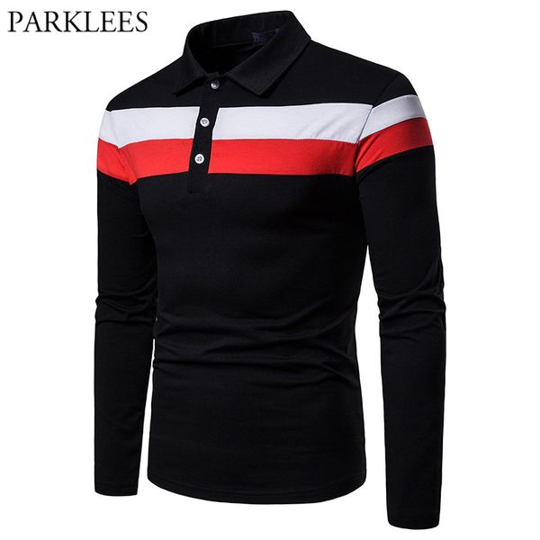 

black modal sport shirt men hit color stripe patchwork male business casual shirts long sleeve slim fit homme xxl, White;black