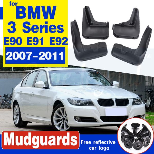 

car front rear wheel mud flaps for bmw 3 series e90 e91 e92 2007-2011 car mudguards splash guards mudflaps fenders accessorie