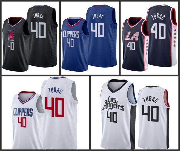 

los angeles clippers ivica zubac men city basketball jersey, Black