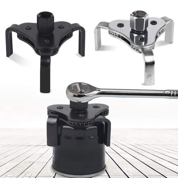 

universal adjustable oil filter wrench range 2-1/2 inch from 4 inch 3 leg claw oil filter wrench remover