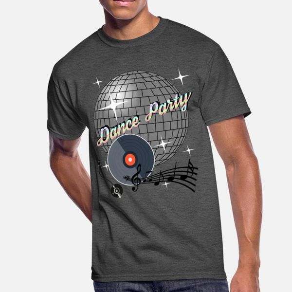 

retro dance party disco ball, dj dance shirt t shirt men personalized short sleeve o-neck male sunlight casual spring autumn normal shirt