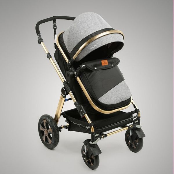 

new two-way baby stroller fold flat lying high landscape plastic stroller can be folded to carry infant