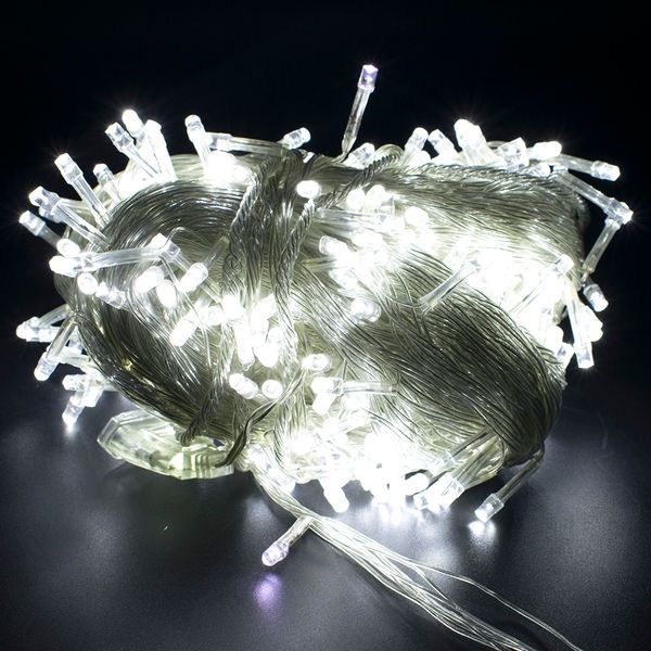 

3M x 3M 300-LED White led lights Romantic Christmas Wedding Outdoor Decoration Curtain led strip lights 110V