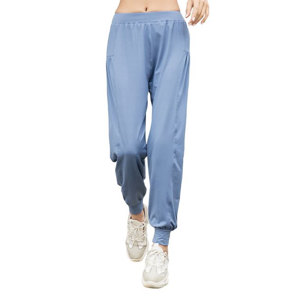 

2020 new women yoga pants solid high waist yoga leggings dancing fitness lady sports trousers loose sports wear s-xxl sweatpants, White;red