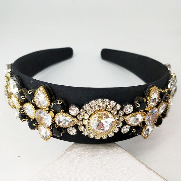 

black crystal rhinestone for women girls tiaras and crowns bridesmaid diadem headpiece wedding accessories bridal hair jewelry, Golden;silver