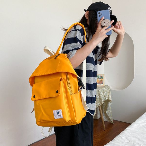 

fashion style cute shoulder bag knapsack modeling bag mobile phone canvas women