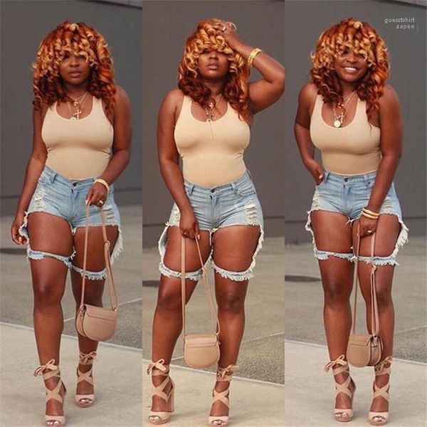 

washed fashion ladies short pants hole jean women shorts summer skinny mid waist shorts with button, White;black