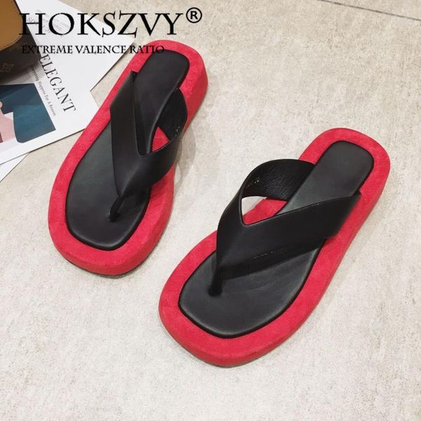 

2020 women's comfortable slippers female clip feet bottom flip flops bottom open toe beach shoes tws-888, Black