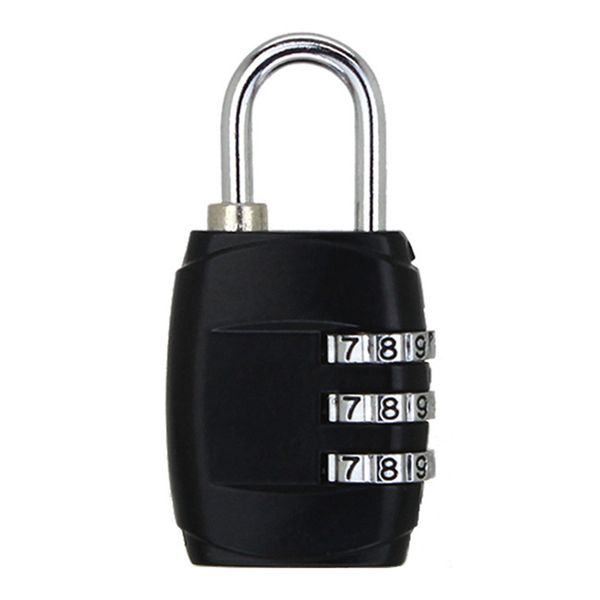 

mini digit metal zinc alloy lock password portable resettable combination suitcase padlock luggage protector