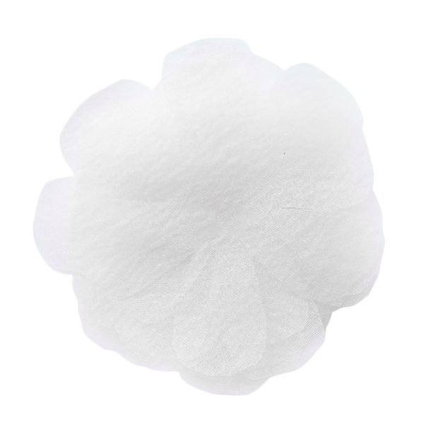 

30pcs lightweight appliques seersucker organza flowers diy solid color handmade