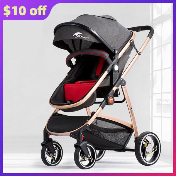 

light baby strollers 2 in 1 high landscape two-sided luxury travel pram portable baby carriage gifts