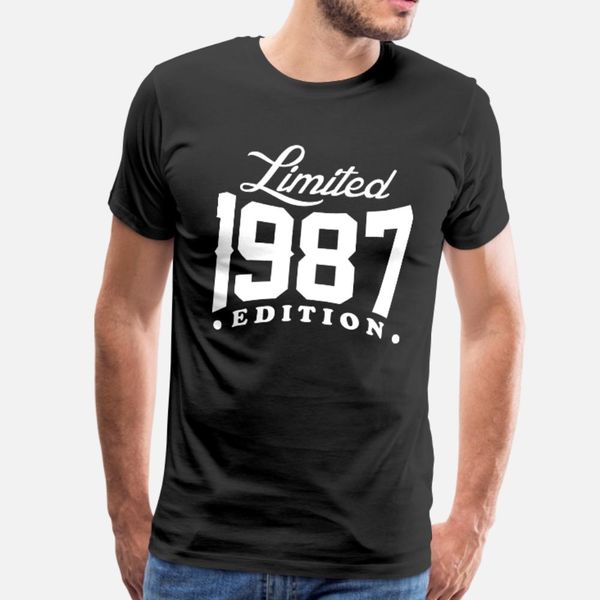 

born in 1987 limited edition t shirt men character cotton euro size s-3xl formal sunlight building summer style novelty shirt