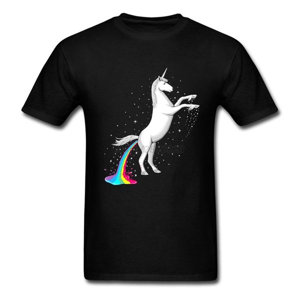 

rainbows come from unicorn men t shirt leisure t shirts men man's 100% cotton short sleeve big size summer tees for teenage