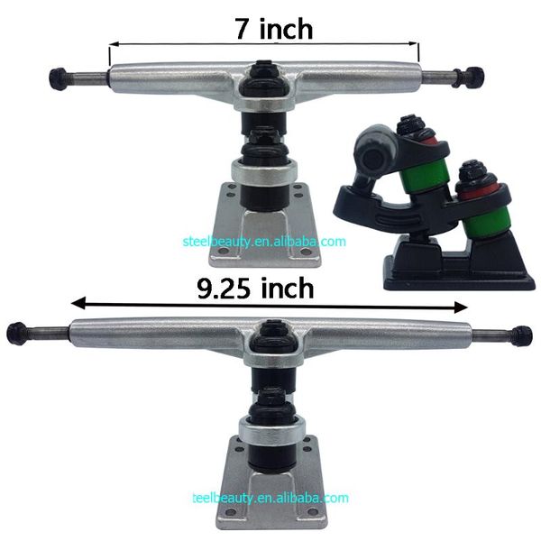 

skateboarding 1 pair double floor longboard trucks 7inch 9.25inch skateboard bracket 1year quality warranty gravity casting technology