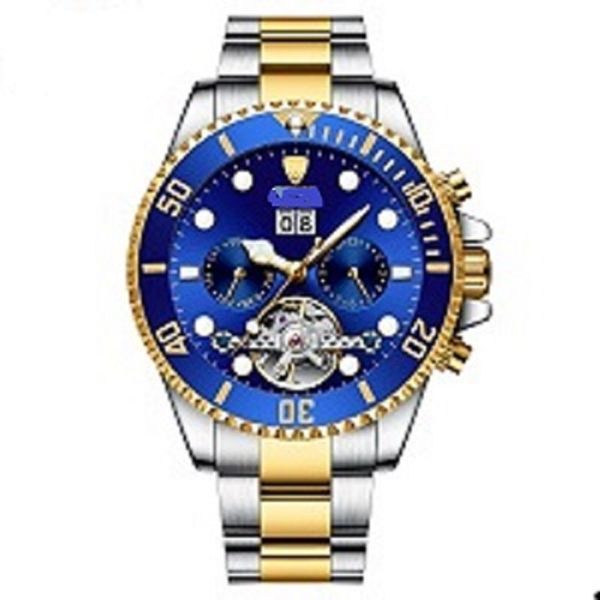 

watches explosion models men's watches mechanical watches kelpie multifunction tourbillon watch luminous waterproof, Slivery;brown