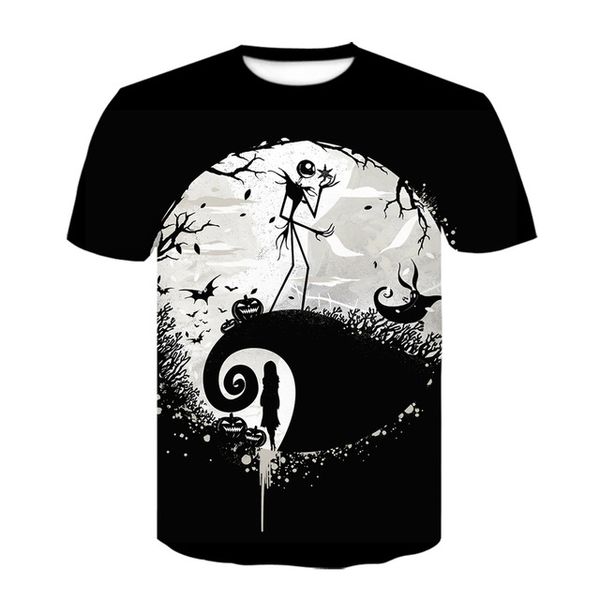 

nightmare before christmas jack halloween horror movies anime 3d print shirts hentai aesthetic kawaii men clothing