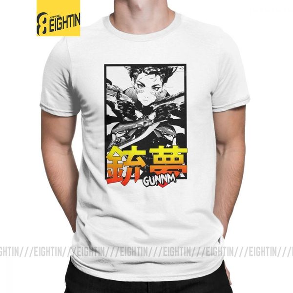

man battle angel gunnm alita t-shirt comic movie anime t shirts japan humor crew neck short sleeved clothes pure cotton tees