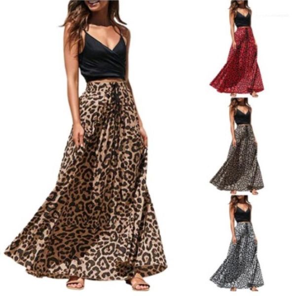 

одежда pleuche leopard печати женских юбки дизайнера линия casual юбка природных цвета мода юбка womens, Black