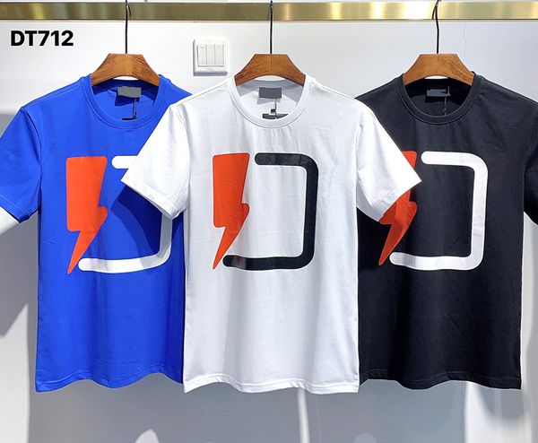 

2020 ins spring summer american thunder logo tee skateboard mens t shirt women street casual tshirt, White;black