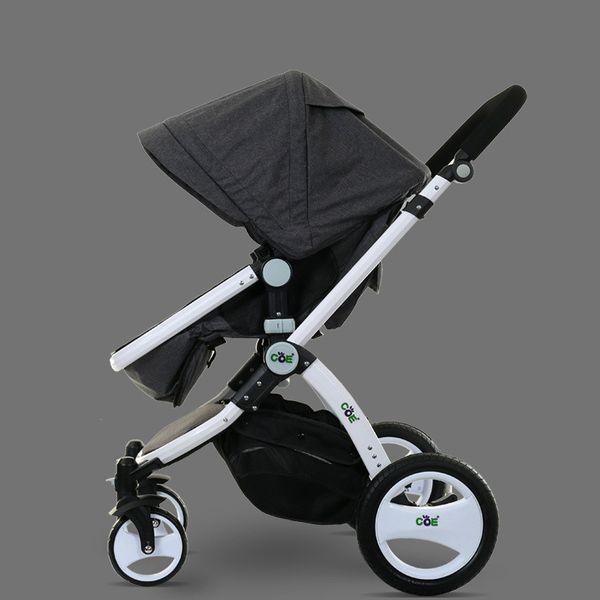 

high landscape stroller four-wheel luxury absorber eco-friendly reclining seat foldable baby carriage