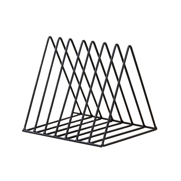 

deskcafe storage rack wrought iron classic triangular magazine nordic style