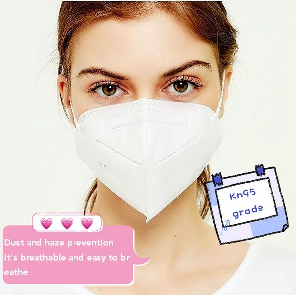 

Ready to use disposable kn95 respirator, dust and fog proof, five layer protective mask with melt blown cloth, adult disposable breathable n