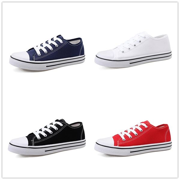 

women man canvas laced up casual stars classic shoes sneakers low high fashion espadrilles shoe factory promotion, Black
