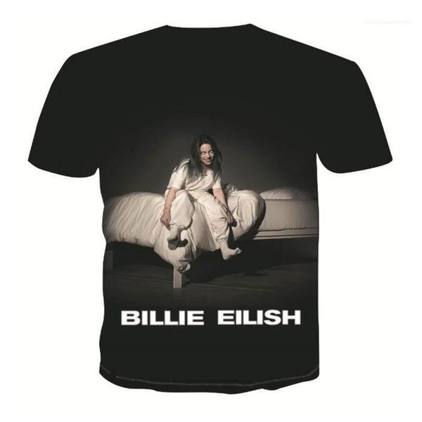 

apparel new arrival mens summer designer tshirts short sleeve hip hop style homme tees billie eilish casual teenagers, White;black