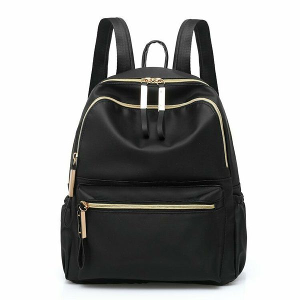 

2020 new women's fashion preppy style solid color backpack multi-function shoulder bag casual backpack school bag