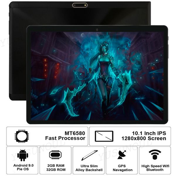 

[ready stock] new super 2.5d glass phone call 10 inch tablet 5mp ips screen dual sim card android play store tablet pc+gift