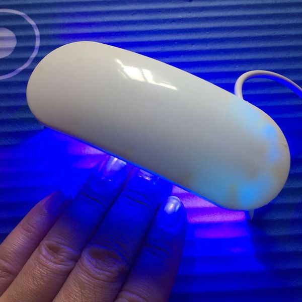 

new mini portable 6w led nail dryer cure lamp machine for uv gel nail polish smr88