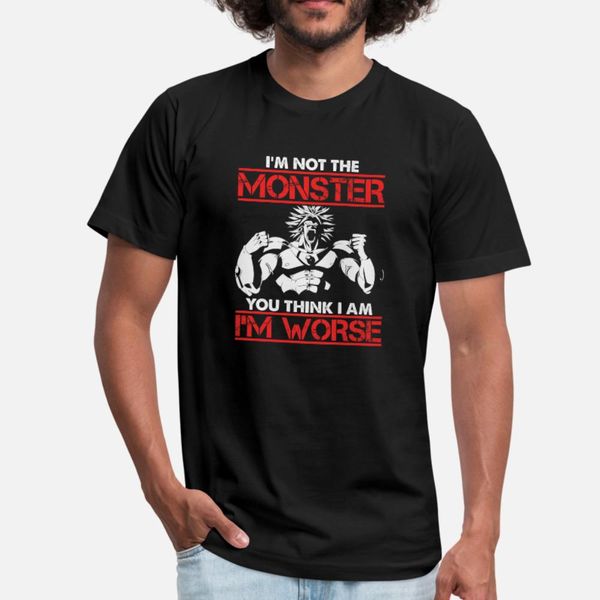 

broly broly is worse than the monster you think t shirt men designer cotton o-neck letters sunlight new fashion spring autumn novelty shirt