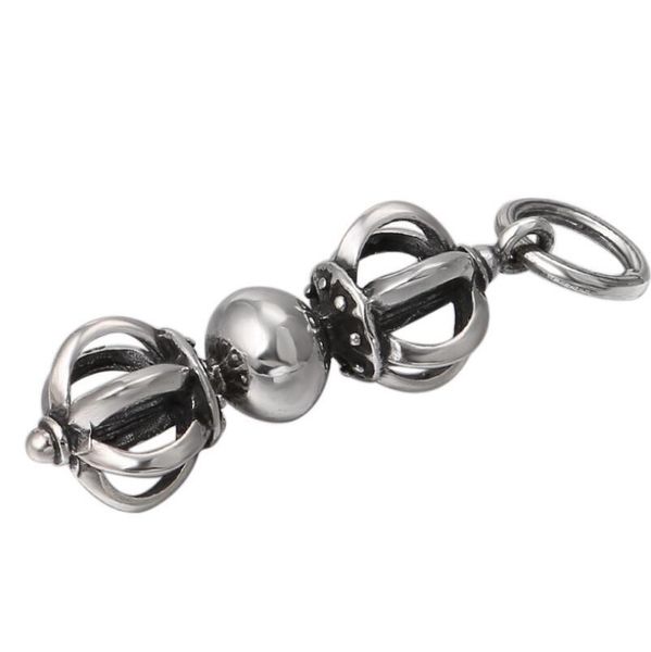 

925 sterling silver jewelry retro classic vajra pendant (fgl