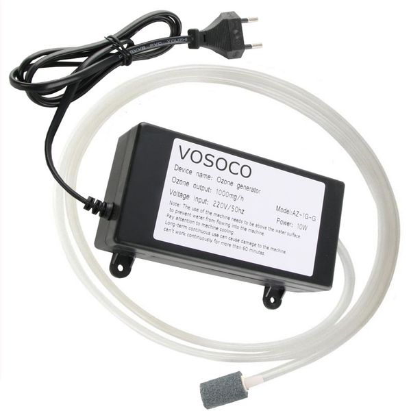 

1000mg ozonizer portable ozone generator water air sterilize purifier fruit vegetable fish tank spa bathtub disinfection