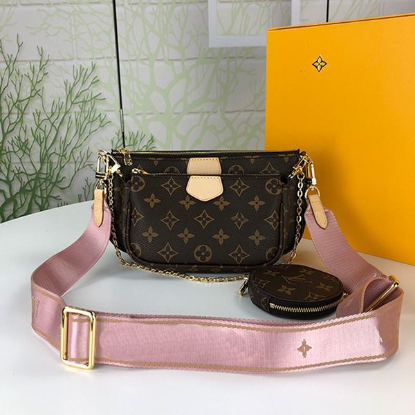 

womens fashion bag three-in-one canvas classic shoulder bag portable compact bags handbags wallet high end one-shoulder crossbody bag type1