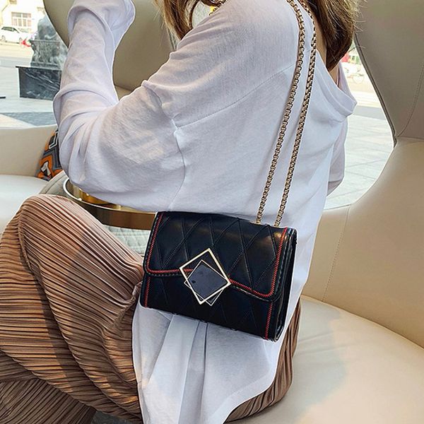 

new handbags fashion 2020 new embroidery ling ge chain shoulder bag personality messenger