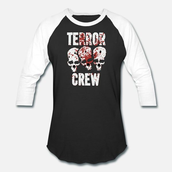 

terror crew t shirt men knitted tee shirt s-xxxl leisure fitness humor spring slim shirt