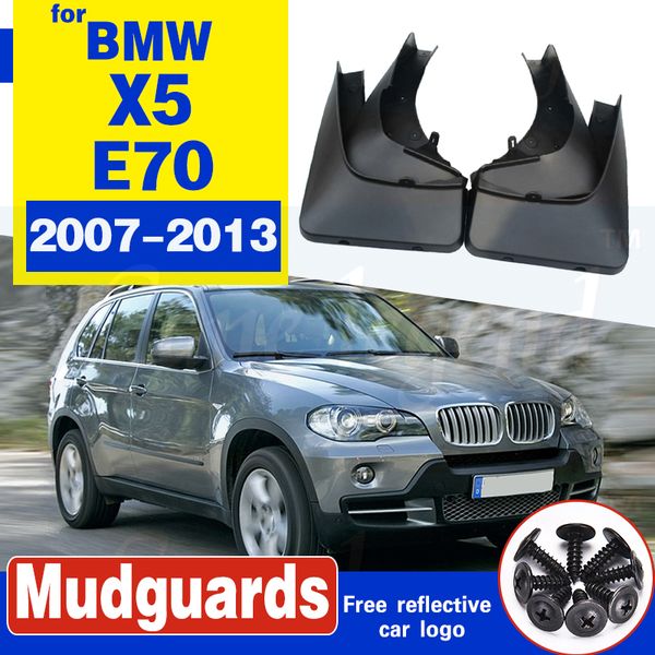 

front rear mudflaps fit for bmw x5 e70 2007-2013 accessories mud flap flaps splash guard mudguards 2008-2010 2011 2012