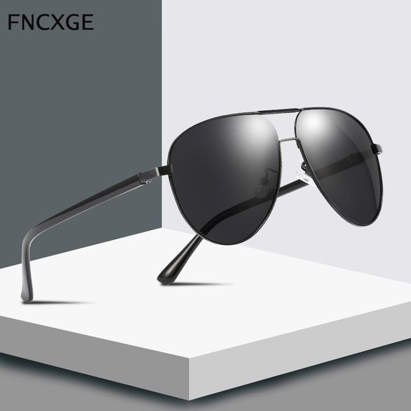 

retro pilot polarized men sunglasses classic women brand designer men's sun glasses eyeglasses gafas masculino, White;black