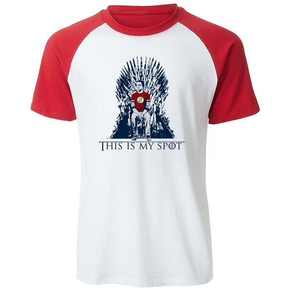 

the big bang theory raglan t-shirt male short sleeve summer mens vegeta tee funny streetwear iron throne t shirt cotton