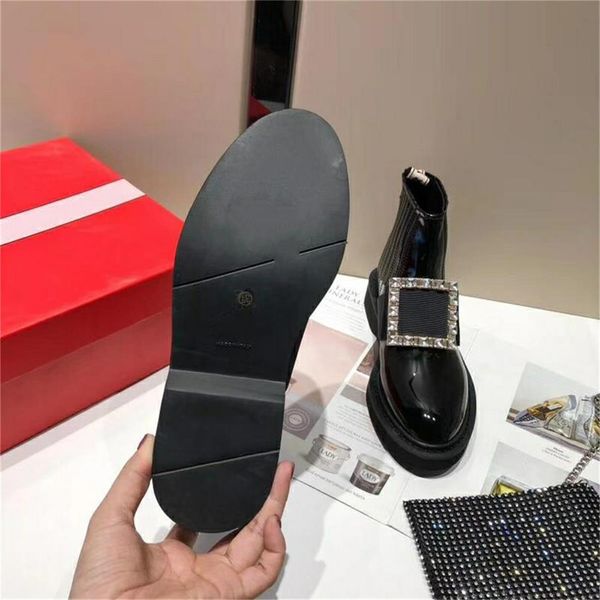 

new fashion luxury designer women boots winter shoes stage flat heel black cowboy leather knight martin booties 2204445b